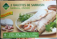 2 Galettes de Sarrasin lardons, chèvre