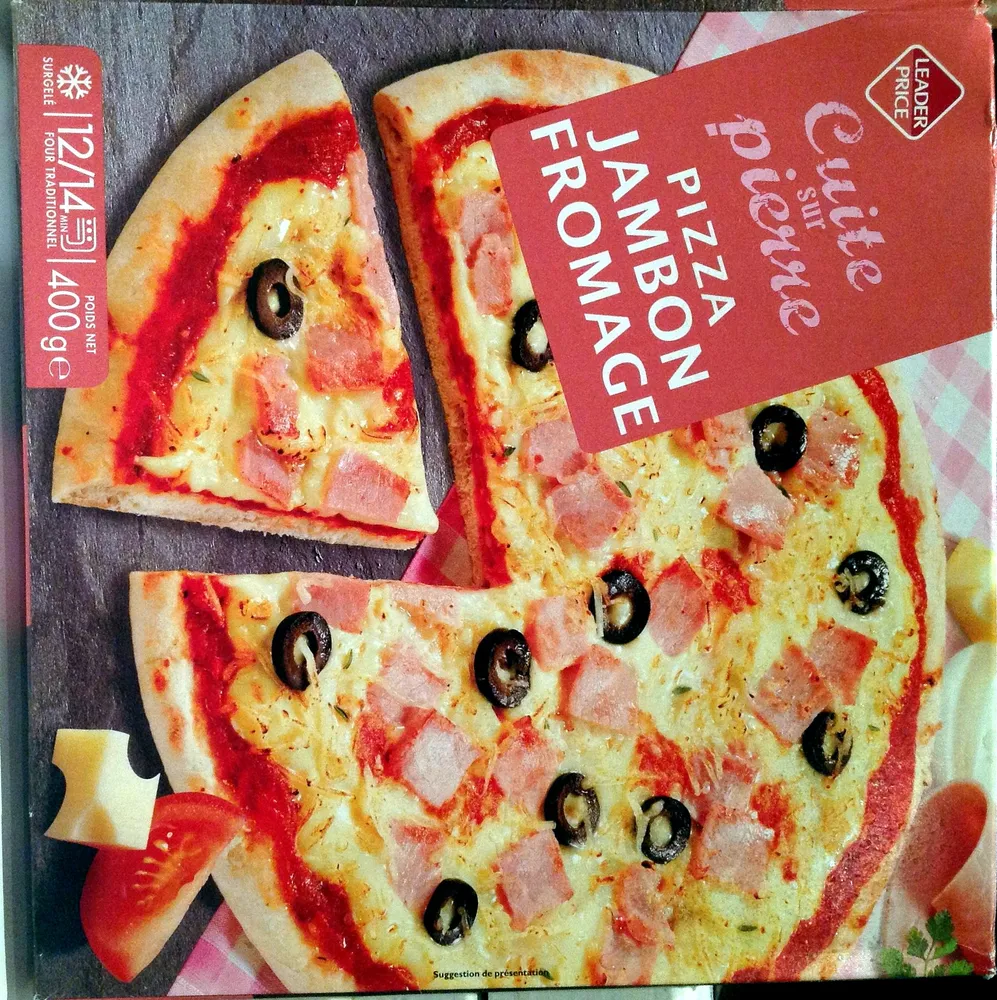 Pizza Jambon Fromage, Cuite sur pierre