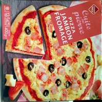 Pizza Jambon Fromage, Cuite sur pierre