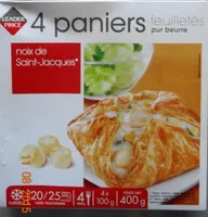 Paniers feuilletés noix de Saint-Jacques*