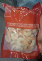 Queues de Crevettes semi-décortiquées cuites