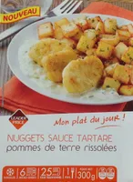 Nuggets sauce Tartare pommes de terre rissolées