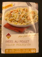 Pâtes au poulet sauce moutarde