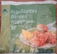 Aiguillettes panées de Colin d'Alaska, Surgelées
