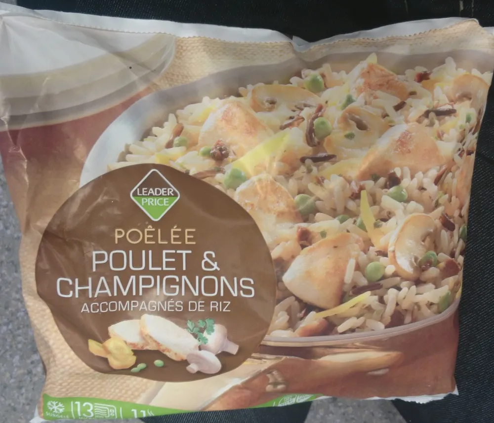 Poêlée Poulet & Champignons Accompagnés de Riz