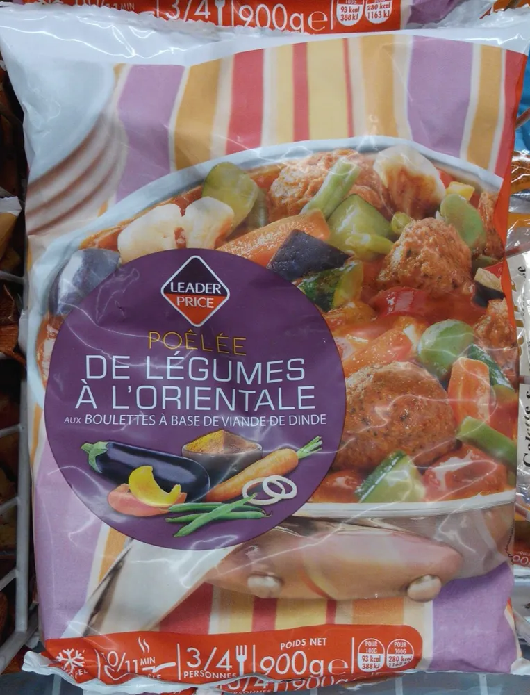 Poêlée de Légumes à l'Orientale, Surgelé