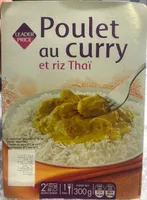 Poulet au curry et riz Thaï