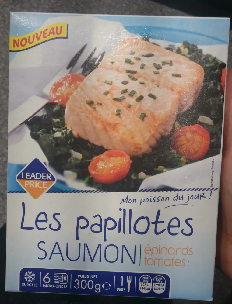 Les Papillotes Saumon Épinards Tomates