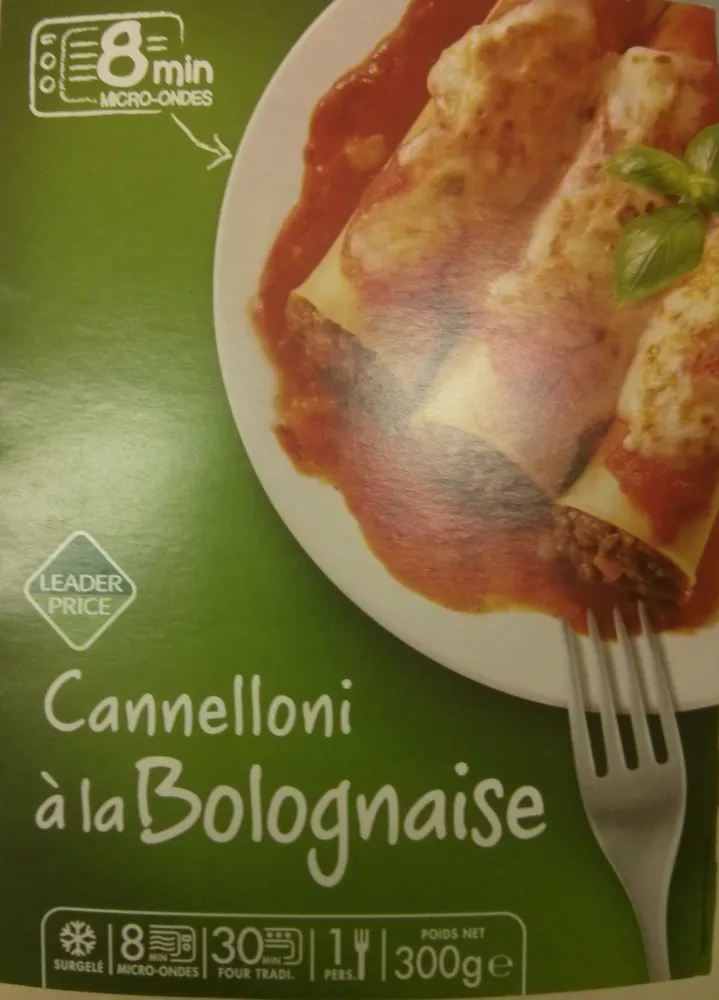 Cannelloni à la Bolognaise, Surgelé