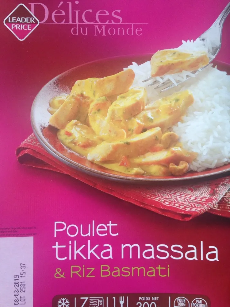 Poulet Tikka Massala
