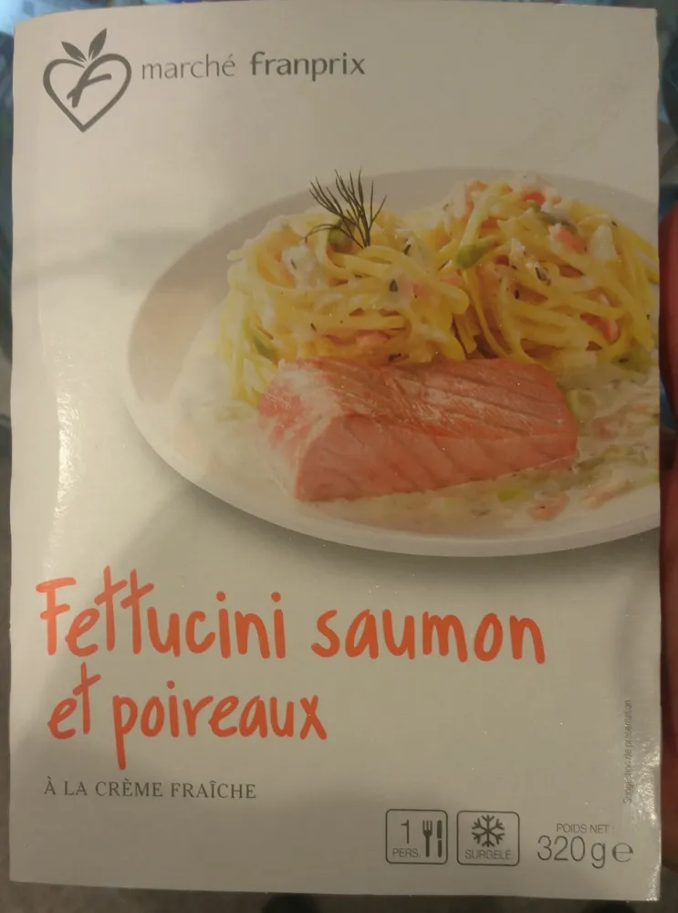 Fettucini Saumon et Poireaux à la Crème Fraîche
