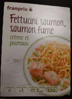 Fettucini saumon,saumon fumé crème et poireaux