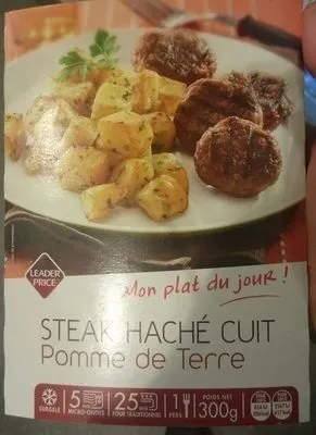 Steak Haché Cuit et Pomme de Terre