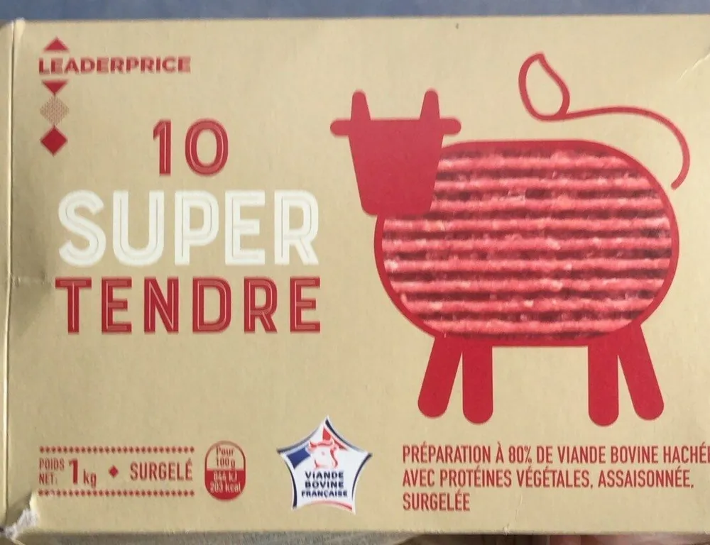 10 steaks hachés super tendres