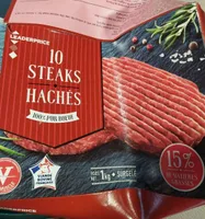 10 Steaks hachés 100% Pur boeuf