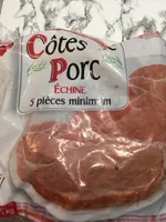 Côtes de porc echine 5 pièces minimum