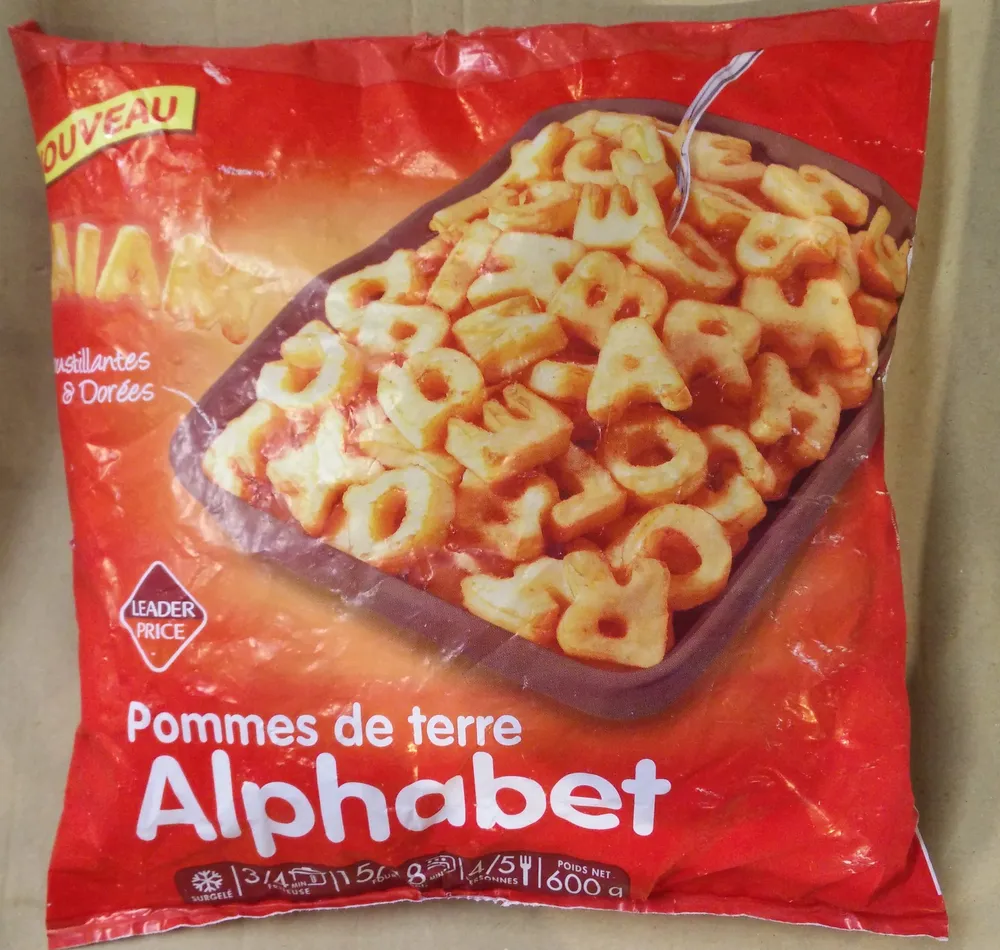Pommes de Terre Alphabet