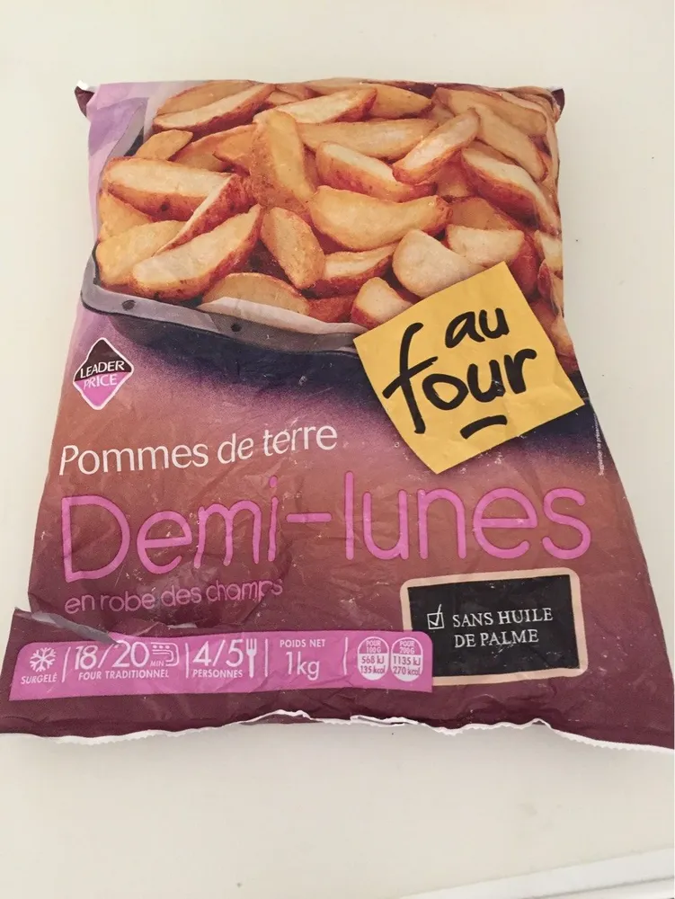 Demi lune en robe des champs, au four