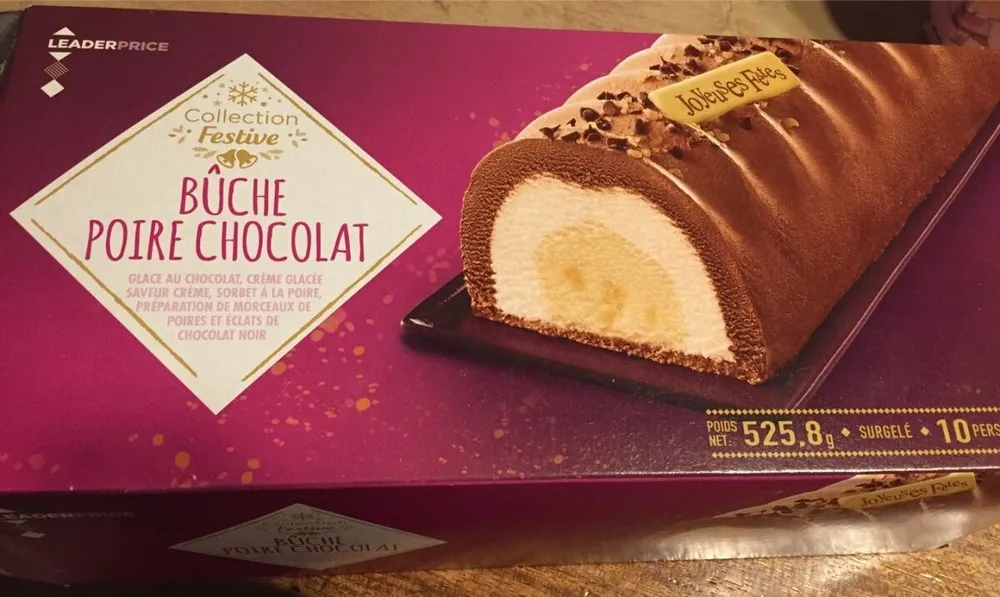 Buche poire chocolat