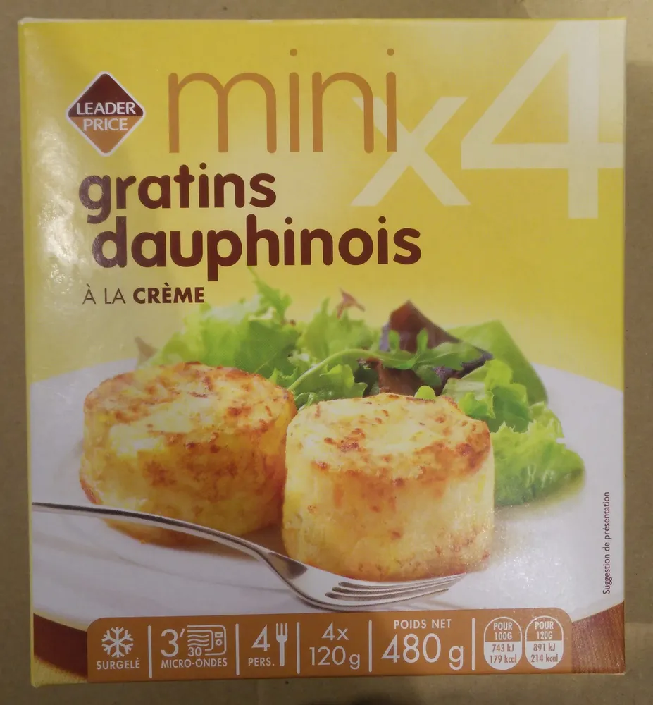 4 Mini Gratins Dauphinois à la Crème