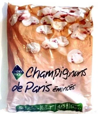 Champignons de Paris émincés, Surgelé