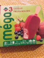 Bâtonnets Vanille et Sorbet Fruits Rouges