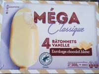 4 bâtonnets Vanille MEGA classique
