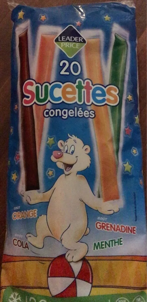 Sucettes congelées