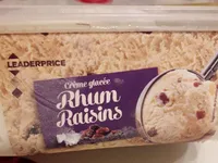 Crème glacée rhum raisins