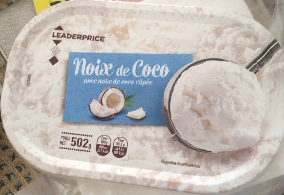 Glace noix de coco