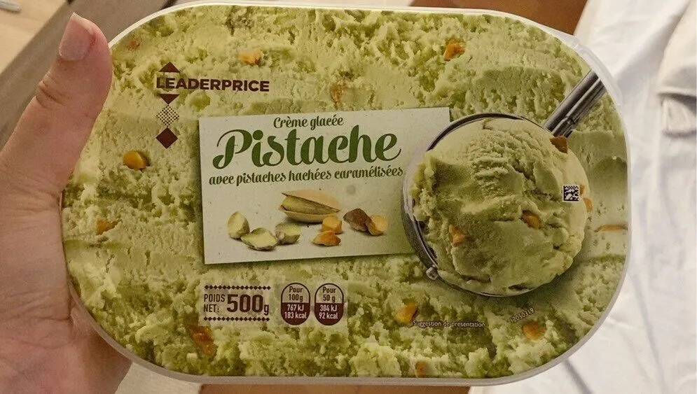 Crème glacée pistache