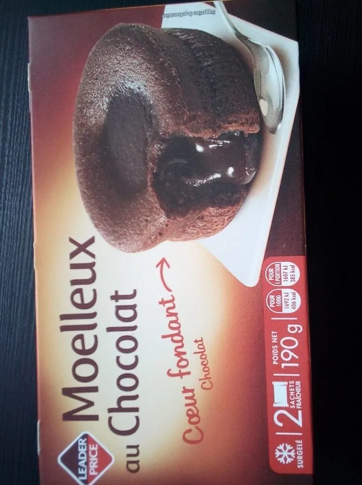 Moelleux au chocolat cœur fondant au chocolat