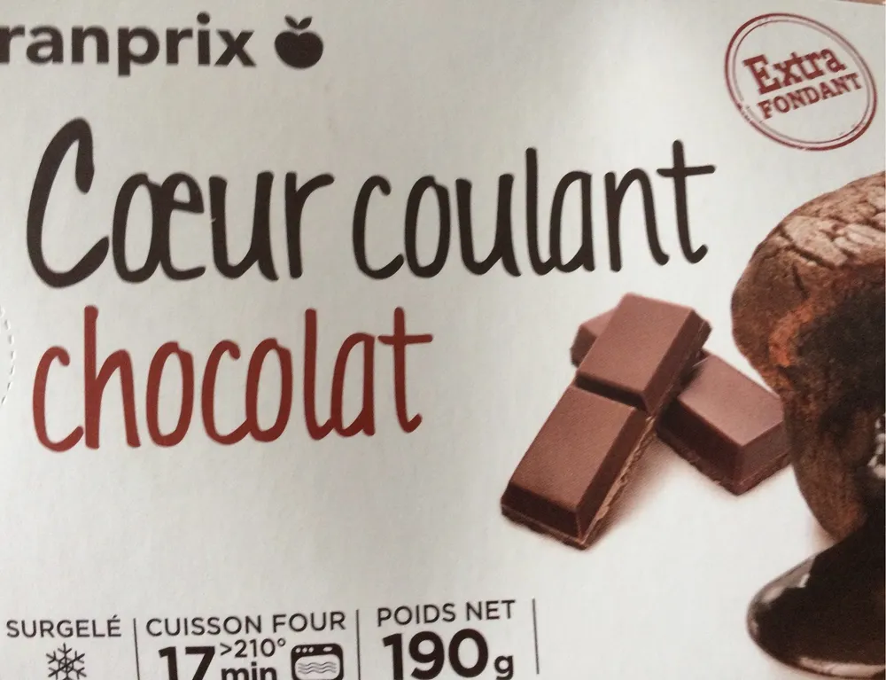 Coeur coulant chocolat