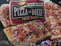 Pizza au bœuf façon burger
