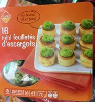 16 mini feuilletés d'escargots