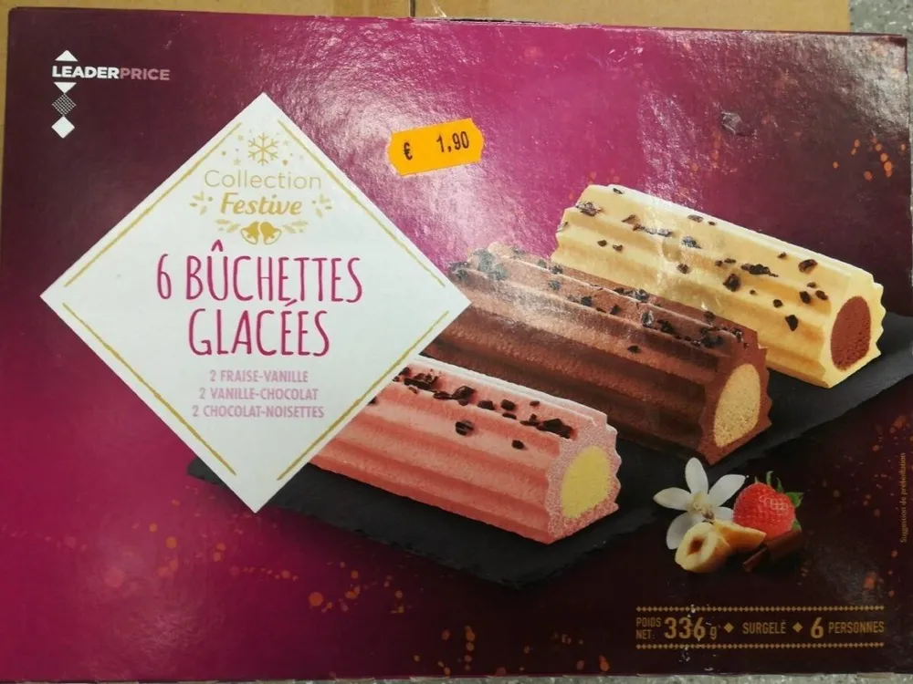 6 bûchettes glacées