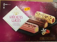 6 bûchettes glacées