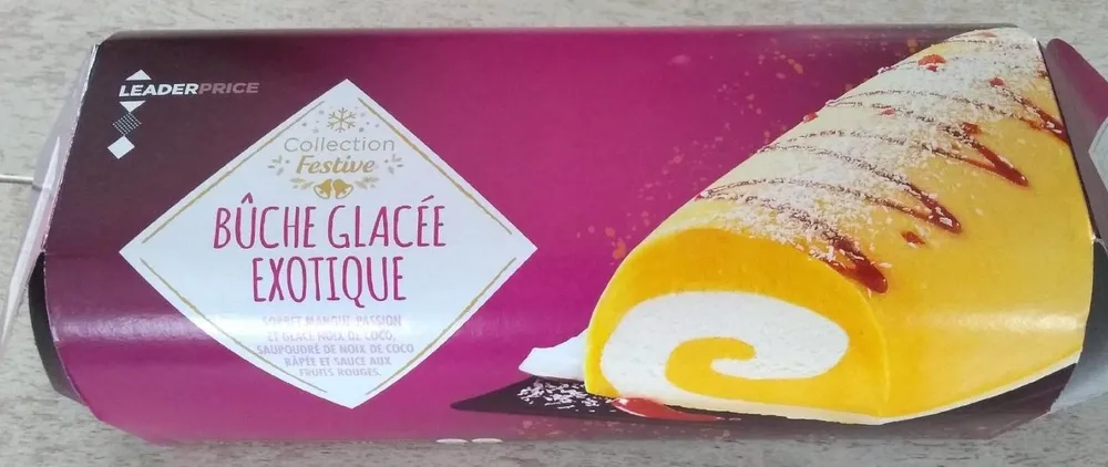 Bûche glacée exotique