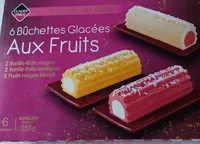 6 bûchettes glacées aux fruits