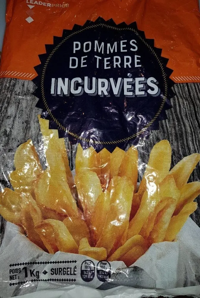 Frites incurvées