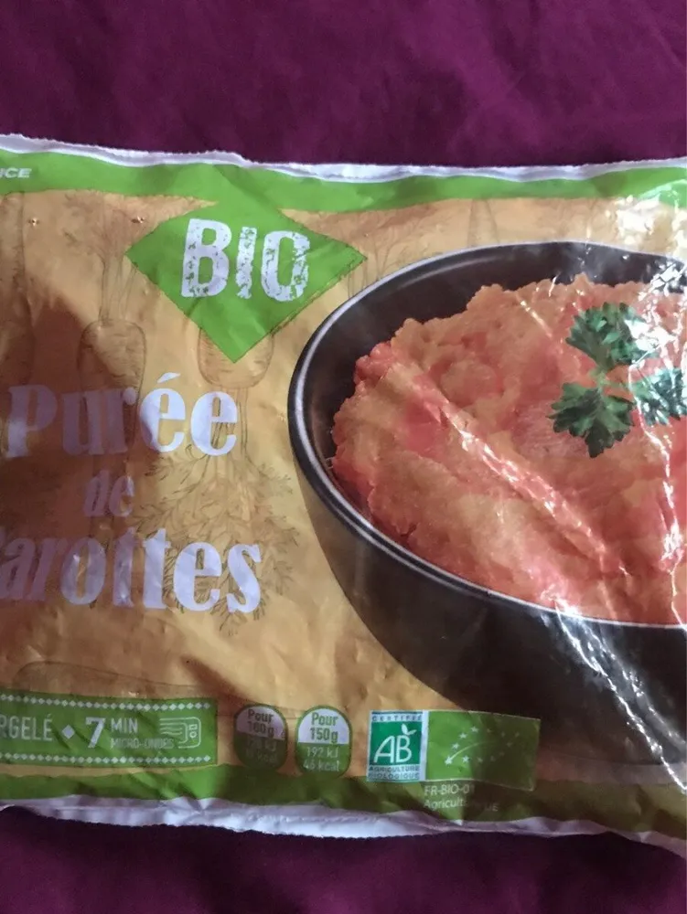 Purée de carotte bio