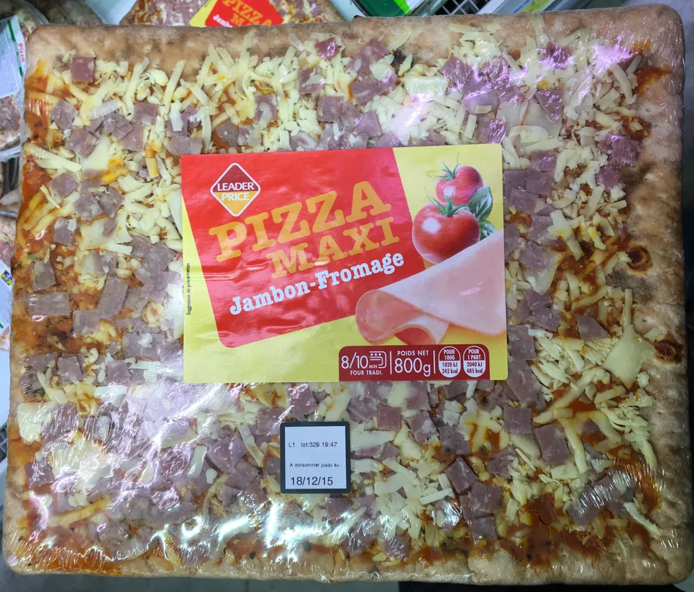 Pizza Maxi Jambon-Fromage