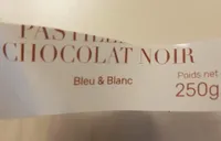 Pastille chocolat noir