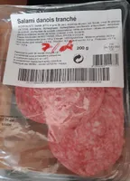 Salami danois tranché