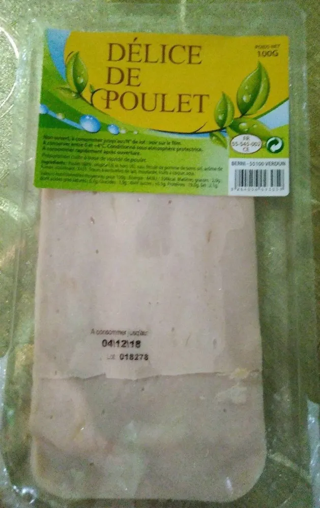 Tranches de viande de poulet