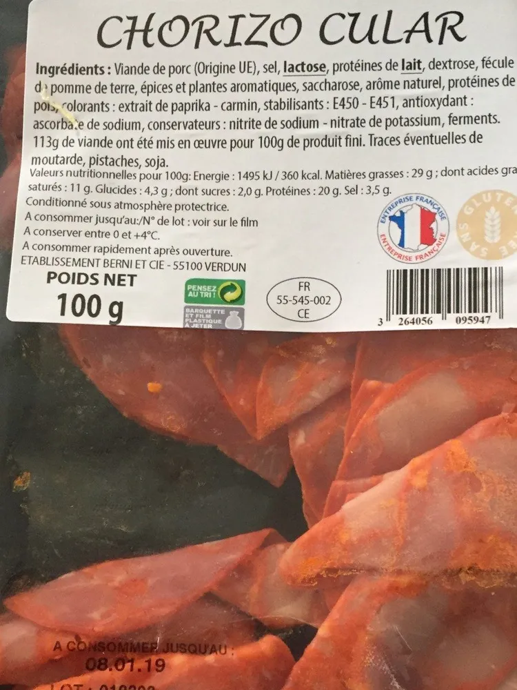 Chorizo cular