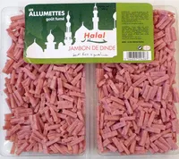 Allumettes goût fumé Jambon de dinde