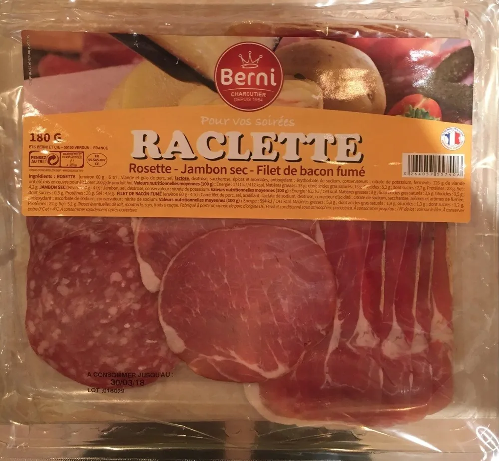 Raclette charcuterie