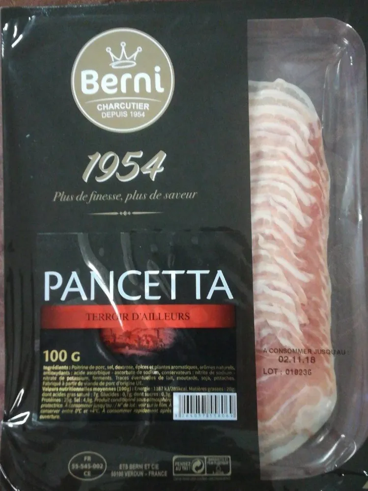 Pancetta terroirs d'ailleurs