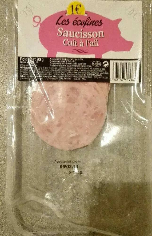 Saucisson cuit a l ail